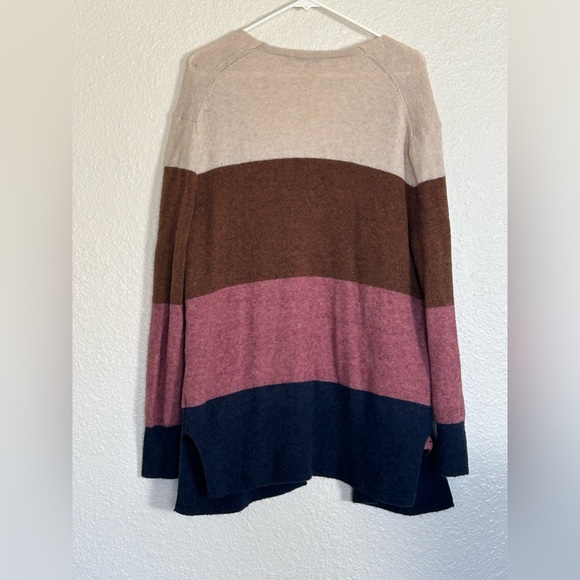 Madewell Sweater Multicolor Kent Striped Cardigan Alpaca Women Sz M - Picture 5 of 10